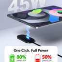Magnetic Wireless Charger for iPad Pro 11 (2024/2025 M4) ONLY, 45W Fast Charging Smart Connector Charger, Aluminum Alloy Wireless Charging Pad