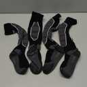 Hylaea Merino Wool Ski Socks, Cold Weather Socks for Snowboarding, Snow, Winter, Thermal Knee-high Warm Socks, Hunting (Medium, Black Grey (2 Pairs))