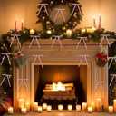 2 x gisgfim 36 PCS Pink Velvet Bows for Christmas Tree 5 x 7 Inch Rustic Velvet Staircase Wreath Bows Pre-Tied Ribbon Crafts Gift Bow for Xmas Topper Garland Ornament Home Door Indoor Outdoor Decorations