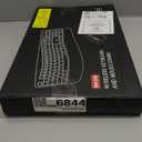 Wireless Keyboard and Mouse Combo, 2.4G Full Size Wave Keys Ergonomic Keyboard with Wrist Rest and 3Level DPI Adjustable Wireless Ergonomic Mouse for Windows, Mac OS Desktop/Laptop/PC(Black)