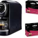 Lavazza Classy Mini Coffee Maker 72 Count Classico Espresso Capsules Compact Single-Serve Machine for Espresso & Lungo Compatible Expert Pods