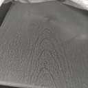 3 Pack Black Serving Tray with Handles 20.5"x13.4" Large Plastic Rectangular Ottoman Multi Purpose Kitchen Food Tray for Coffee Table, Restaurant, Parties