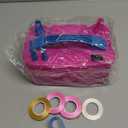 FLSEPAMB Balloon Pump, Electric Balloon Pump,Portable Dual Nozzles Electric Balloon Air Pump 110V 600W, Electric Balloon Inflator with Tying Tool, Colored Ribbons for Party Decoration