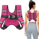 FUFF Weighted Vest 5lb Weights with Reflective Stripe, Weighted Vest for Men Women Strength Training Running Walking Jogging
