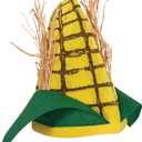 Plush Corn Cob Hat