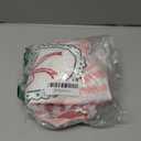 Pink and Green Striped Christmas Kitchen Dish Tea Towels, Coquette Pink Bow Wreath Xmas Tree Decorative Hand Towels for Bathroom Kitchen, Christmas Bathroom Decor, 16x24 Inch Set of 3 (Color-5)