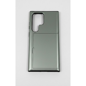 ATRAING Compatible with Samsung Galaxy S24 Ultra Wallet Case with Credit Card Holder Hidden Card Slot Slim Shockproof Protective Hard Cover for Women Man Green