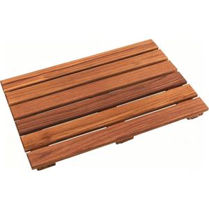 VaeFae Teak Shower Mat, Non-Slip Bath Mat, Luxury Spa Mat, Wooden Mat for Bathtub, 20 x 13 in