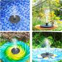 AMZtime 1.4W Solar Fountain with 4 Fixed Rods, 2026 Solar Fountain Pump with Upgraded Solar Panels, Solar Powered Floating Water Fountain Pump for Bird Bath, Garden, Ponds, Fish Tank and Outdoor