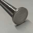 Ivilon Tension Curtain Rod - Spring Tension Rod for Windows or Shower, 36 to 54 Inch. Brushed Nickel