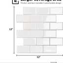 Peel and Stick BacksplashJoysticky 10-Sheet Peel and Stick Backsplash, 12" * 12" Laser Crystal Texture Stick on Tiles Backsplash for Kitchen & Bathroom，Thicker Design Peel and Stick Wall Tiles