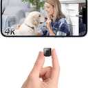 Mini 4K HD Security Camera Indoor Wireless Home Small 2026 Cameras Nanny Cam Tiny Portable Micro Can No Need WiFi Cams Motion Detection Night Vision,App Control,SD Storage,Wide Angle for House Outdoor