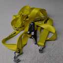 US Cargo Control Wire Hook Ratchet Strap 2 Inch x 30 Foot, 10,000 LBS Break Strength, Ratchet Straps Heavy Duty with Double J Hooks, Cargo Tie Downs for Flatbed Trailers and Trucks (Yellow)