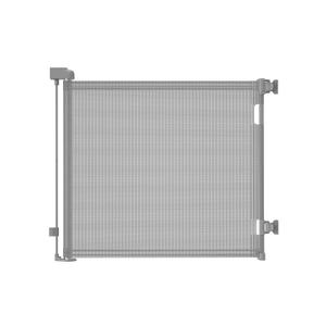 Retractable Baby Gate for Doorways and Stairs, Mesh Safety Gate for Pet, Indoor & Outdoor Use, One-Hand Operation, Easy Installation, 33.6" Tall, Expands to 55" WideGrey,33.6"x55" (Gray)