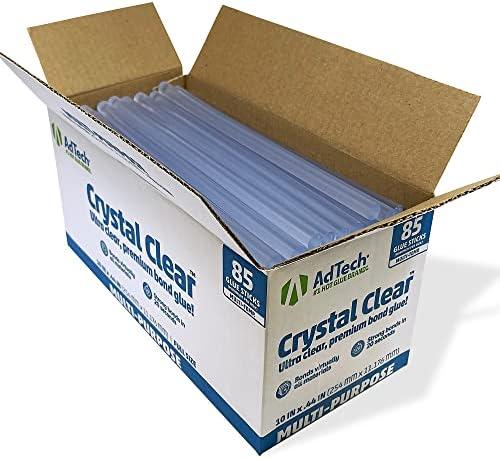AdTech Hot Glue Sticks 10" Full Size, Clear, 75 Sticks