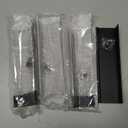 Rergy 4 Pack 5 INCH Cabinet Pulls Black Finger Pulls, Matte Black Edge Pulls for Cabinet Kitchen Cabinet Edge Pulls, 128mm Cabinet Finger Pulls