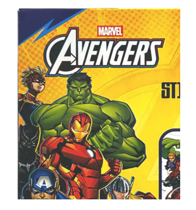 MARVEL Avengers Sticker Activity Valentines, 2 Pack 