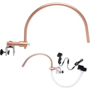 Professional Head Spa Waterfall Equipment with Pumb, Adjustable Shampoo Bowl Attachment, 20 x 17 inches, Gold Professional Head Spa Waterfall Equipment with Pumb, Adjustable Shampoo Bowl Attachment, 20 x 17 inches, Gold