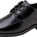 Josmo Boys Classic Comfort Oxford Shoe - Wing Tip Formal Dress Shoes lace up (Colors: Black/Brown/White) (Sizes: 6 Big Kid)