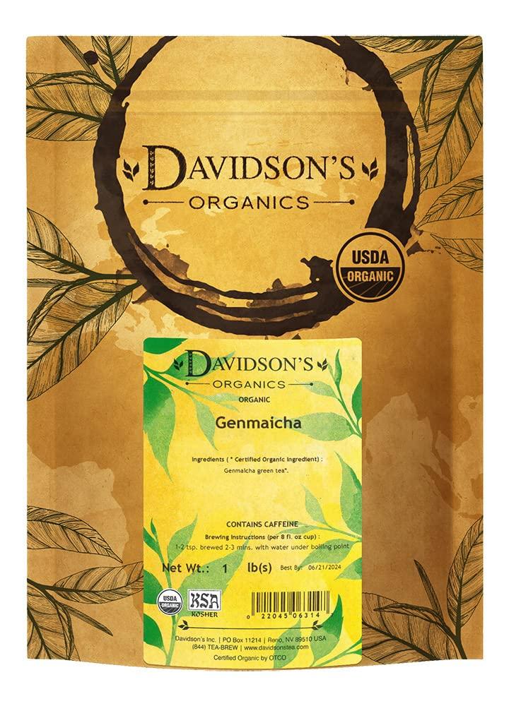 Davidson's Tea Bulk, Genmaicha, 16-Ounce Bag (EXP 07/20/28)
