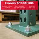 3/8" x 3" Zinc-Plated Wedge Anchors for Concrete and Cement | Heavy-Duty 3/8 Concrete Anchors (Box of 50)