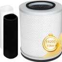 FR200 Replacement Filter Compatible with Austin Healthmate HM200 HM250 HM205 Air Purifiers, Models FR200 FR205 FR250, with 1 Activated Carbon filter + 2 Pre-Filters