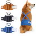 Idepet Belly Bands for Male Dogs with Suspender Detachable, 3 Pack Male Dog Belly Bands Washable Doggie Boy Diapers Reusable Male Pee Wraps for Small Medium Dog S