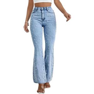 Baggy Jeans for Woman High Waisted Loose Straight Leg Wide Leg Denim Jean Womens Boyfriend Y2K Pants Trendy (Blue, M)