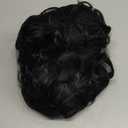 Long Black Curly Costume Wig Styled Halloween 80s Wigs for Women Full Head Cosplay Costume Hairpiece (Natural Black)