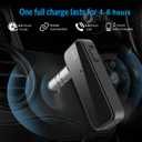 Aux Bluetooth 5.3 Adapter for Car, 2 in 1 Wireless Bluetooth Transmitter and Receiver for Headphones Car Home Audio Speaker, Portable 3.5mm Wireless Audio Receiver, Hands-Free Call
