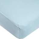 American Baby Company 2 Pack 100% Natural Cotton Fitted Crib Sheets 52" x 28" - Soft, Breathable, Hypoallergenic & Gentle Toddler Bed Sheets, Blue, Neutral for Boys & Girls