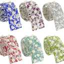 Jongdari Glitter Self Adhesive Rhinestone Pearl Ribbon Trim Tape, Crystal Decorative Bedazzling Strips Stickers for DIY Crafts, 6 Colors 30mm Wide Total 2.6 Yards