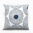 Pillow Shell 100% Polyester Blue And White 18x18