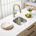 ORLANDO 13x13 inch Undermount Bar Sink – 18 Gauge 304 Stainless Steel Single Bowl small Kitchen Sink with Basket Strainer for Wet Bar, RV & Kitchen Island, 13-3/8''x13-3/8''x7''