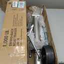 Torin 1000 lbs Trailer Jack with Wheel, Heavy Duty Swivel Boat Trailer Jack Single Whee, 10" Lift, Bolt-on Trailer Tongue Jack for RV Boat ATR39001B, Silver