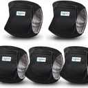 Leekalos Male Dog Diapers, Dog Belly Bands for Male Dogs Wraps Washable Doggie Diapers High Absorbing Dog Belly Bands5 Pack (Small(11"-14"), Black)