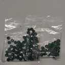 PH PandaHall 100 Pcs 10mm Dark Green Rhinestone Beads Round, Polymer Crystal Beads for Necklace, Bracelet, Jewelry Making, Party Decoration