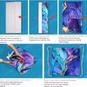 Purple Marble Beach Towel - Microfiber Beach Blanket Backpack for Travel Adult Camping Holiday 63"x31.5"