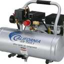 California Air Tools 2010A 1.0 HP Ultra Quiet and Oil-Free Air Compressor, 2 Gallon Aluminum Tank, 60 dBA Noise Level, Silver