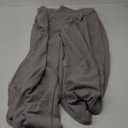 EVALESS Wide Leg Pants for Women Elastic High Waisted Waffle Knit Fleece Palazzo Pants Trousers with Pockets (X-Large, Light Grey)