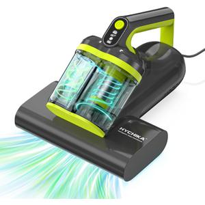 Mattress Vacuum Cleaner UV for Pet Hair,16kPa Power Suction UV Bed Vacuum Cleaner,140°F Heated Function,Ultrasonic High Tapping,HEPA Filter,Bed Vacuum for Sofa, Couch, Crib(Corded,4.5Amp)