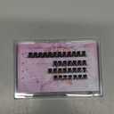 Self Adhesive Eyelashes, No Glue Needed Self Adhesive Lash Clusters, Reusable Pre-Glued Eyelashes No Remover No Residue for Beginners (Volume Look, Black)