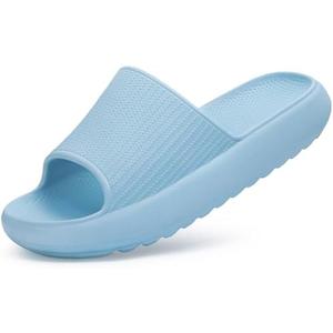 Comwarm Cloud Slide Sandals for Women Men Ultra Comfort Recovery Pillow Slippers Soft Summer Beach Shoes with Low Arch Support Size L