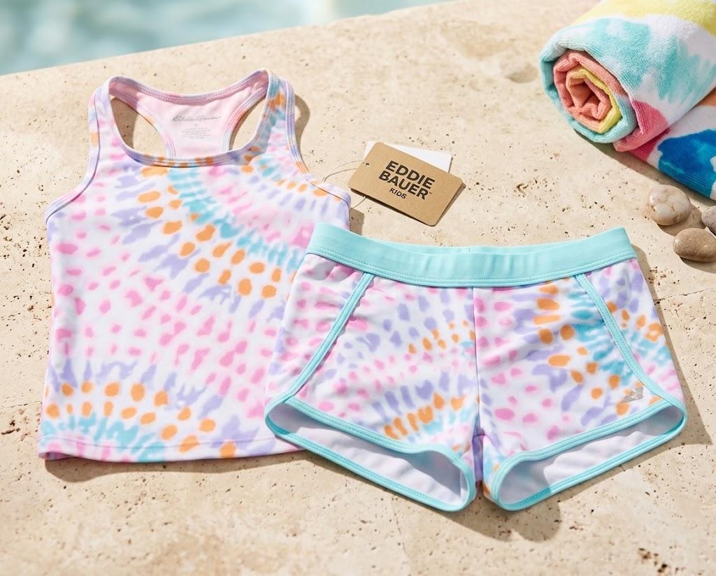  Girls' Swimwear UPF 50+ High-Neck Stretchable Racerback Bikini Set s 7/8