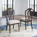 Signature Design by Ashley Lavinton Traditional Upholstered Dining Chairs - Tan (Set of 2)