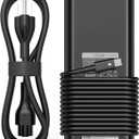 130W USB Type C Laptop Charger AC Adapter Compatible with Dell XPS 15 17 2in1 9575 9500 9700,Latitude 7410 7310 7210 7480,Precision 5530 2in1 5550 5750 3560,DA130PM170 Power Cord Supply
