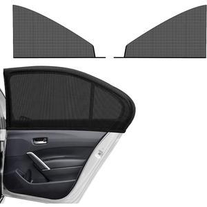 2 PCS Car Window Shades, Breathable Mesh Side Window Sun Shade Blocker for Privacy Blackout, Auto Window Screen UV Protection Cover for Baby Family Pet, Car Accessories (SUV Front 24.4"35.4")
