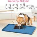 Sdpeia Under Sink Mat 22"14" Waterproof Silicone Cabinet Liner & Sink Protector for Kitchen & Bathroom, Multi-Purpose Organizers Tray for Pets, Laundry, Cat Litter Mat (Ocean Blue)