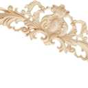1Pcs Long Carved Wood Onlays Appliques for Window Bed Door Wall Furniture Cabinet Fireplace (04,48x13cm/18.90x5.12in)