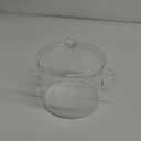 Glass Saucepan with Cover, Transparency Stovetop Pot,Dual Handles Pan with Lid for Pasta Noodle, Soup, Milk, Baby Food making or heating 1.35L/1.9L (1.9L)